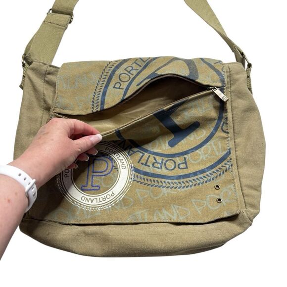 Rare Robin Ruth PORTLAND Satchel Crossbody Bag Green Excellent Condition - Picture 5 of 11